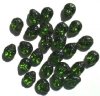 25 14mm Transparent Olivine Ladybug Beads